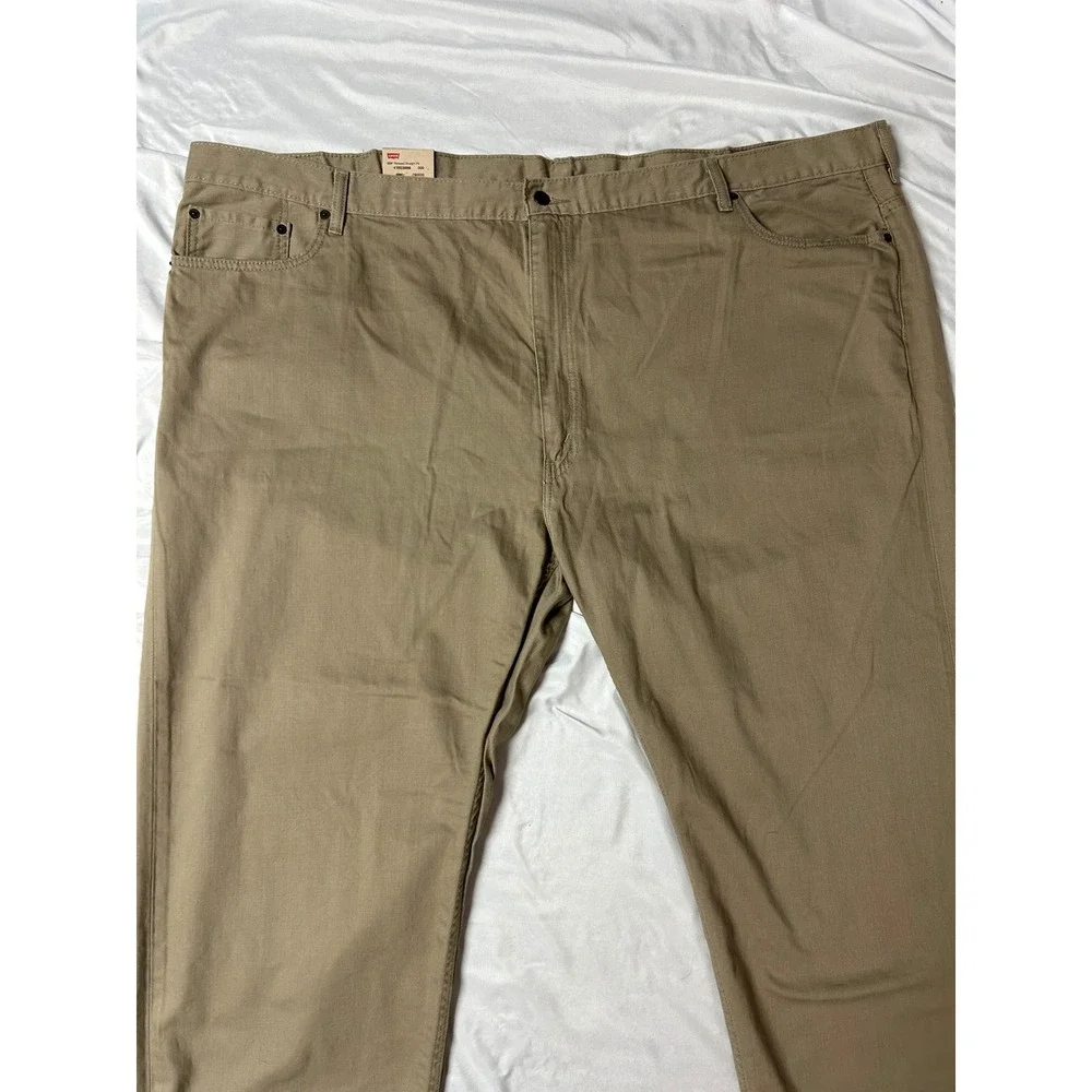 Levis 559 Relaxed Straight Fit Mens Jeans Khaki Tan Big and Tall 58x30 NWT